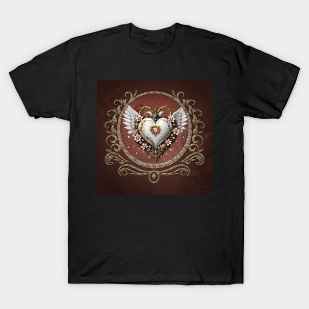 Wonderful elegant steampunk heart T-Shirt by Nicky2342